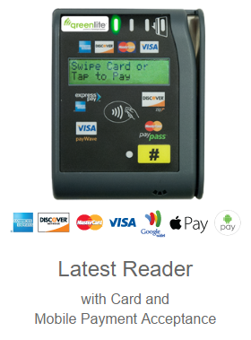 greenlite vending mobile payment card reader