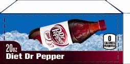 Small Diet Dr. Pepper Bottle Flavor Drink Labels | Small Vending ...