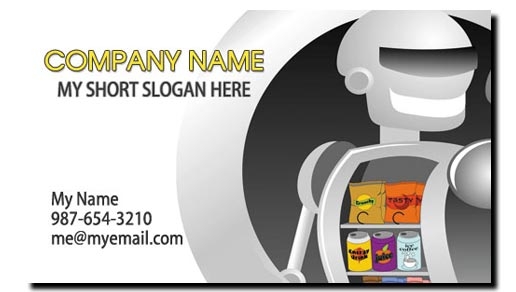 Vending Route Operator Business Cards Full Color Vending Machine