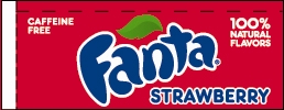 Small Fanta Strawberry Line Art Flavor Drink Labels | Small Vending ...